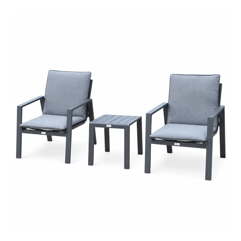 סט קפה בליני 3 חלקים לגינה ולמרפסת צבע אפור Gray סט קפה בליני 3 חלקים לגינה ולמרפסת צבע אפור Gray