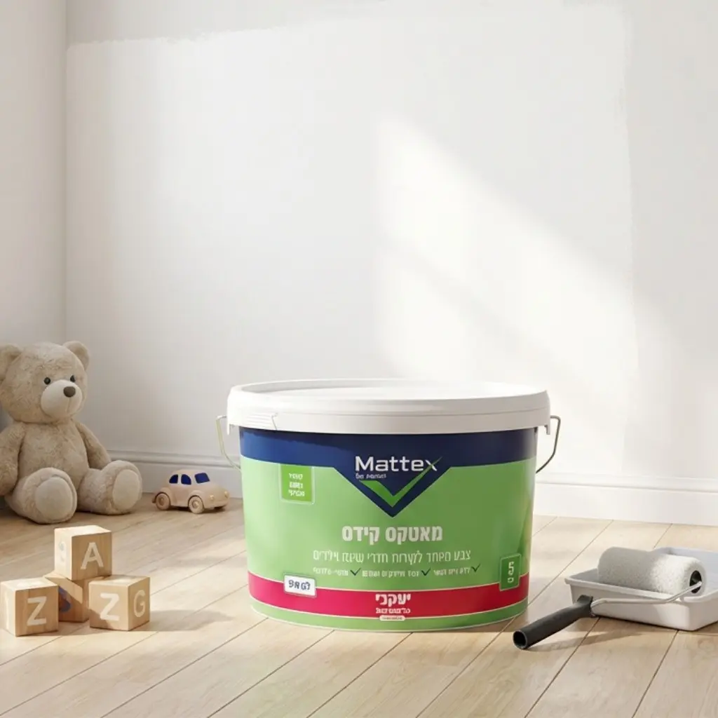 צבע לקיר מאטקס קידס MATTEX KIDS לבן 5 ליטר צבע לקיר מאטקס קידס MATTEX KIDS לבן 5 ליטר